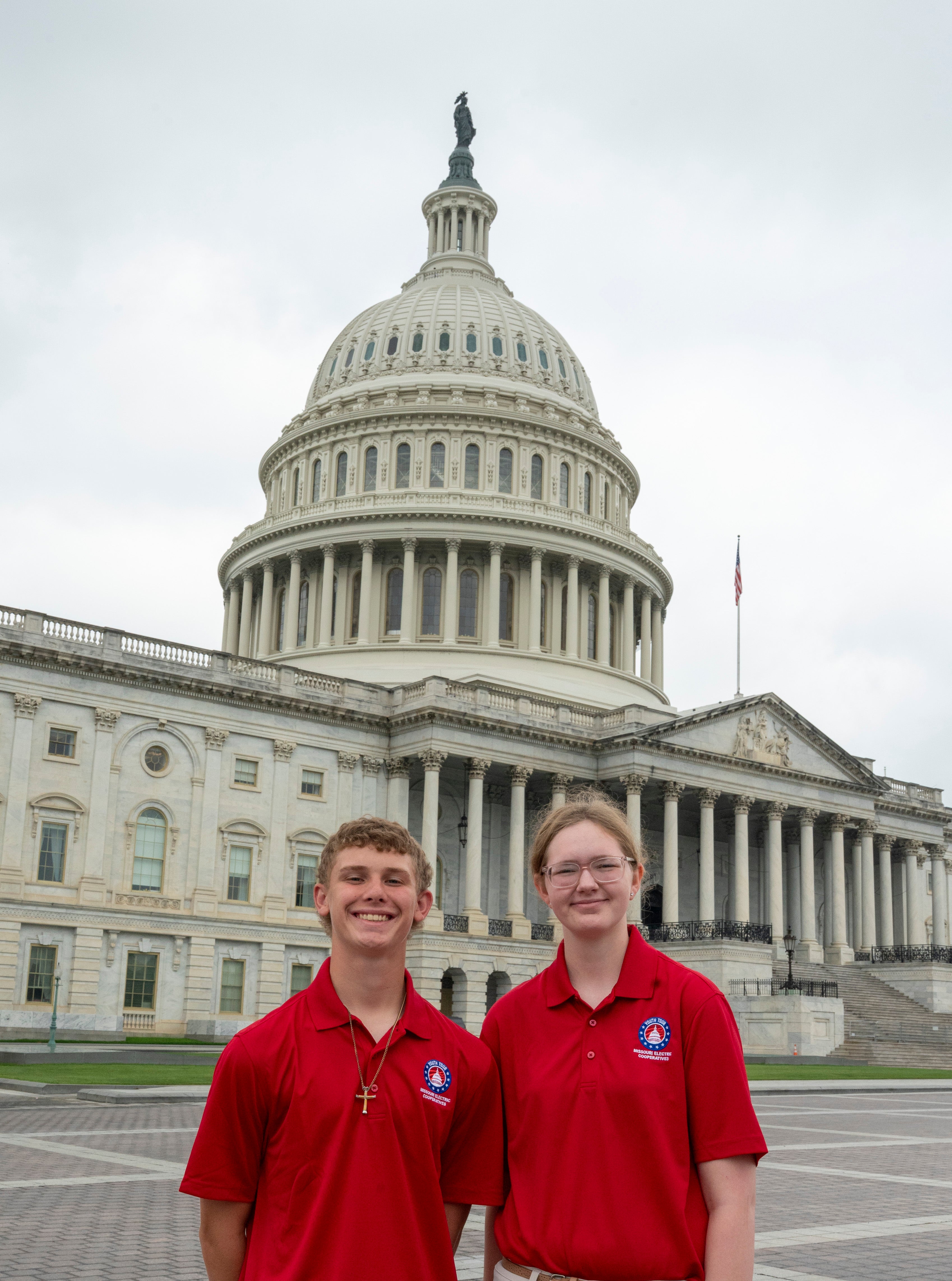 Congratulations to the  2025 Youth Tour Delegates, Kobe Hill and Lela Hartschen!!